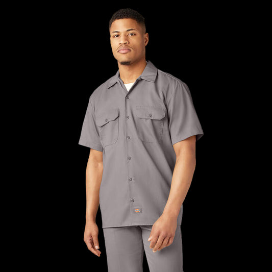Dickies 1574 Original Short Sleeve Work Shirt - Silver