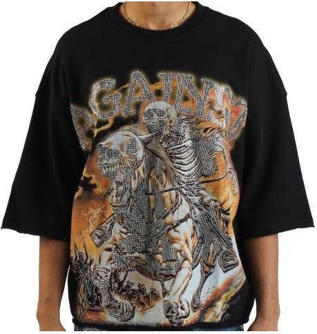 AKS (Against Known Standards) Horseman French Terry Crop Shirt