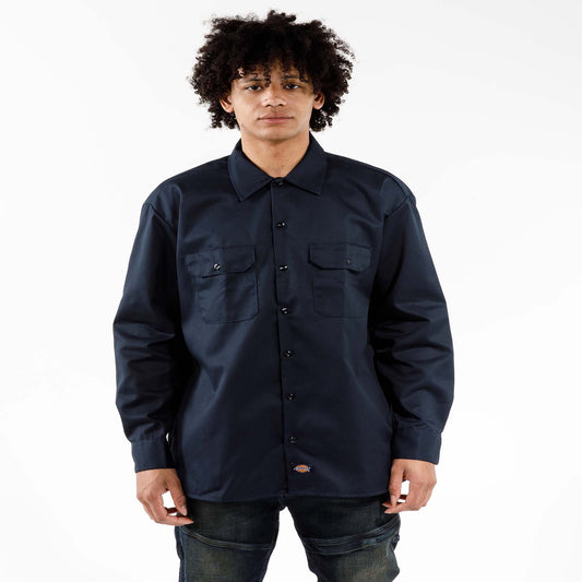 Dickies 574 Original Long Sleeve Work Shirt – Dark Navy