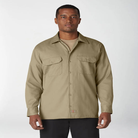 Dickies 574 Original Long Sleeve Work Shirt – Desert Sand